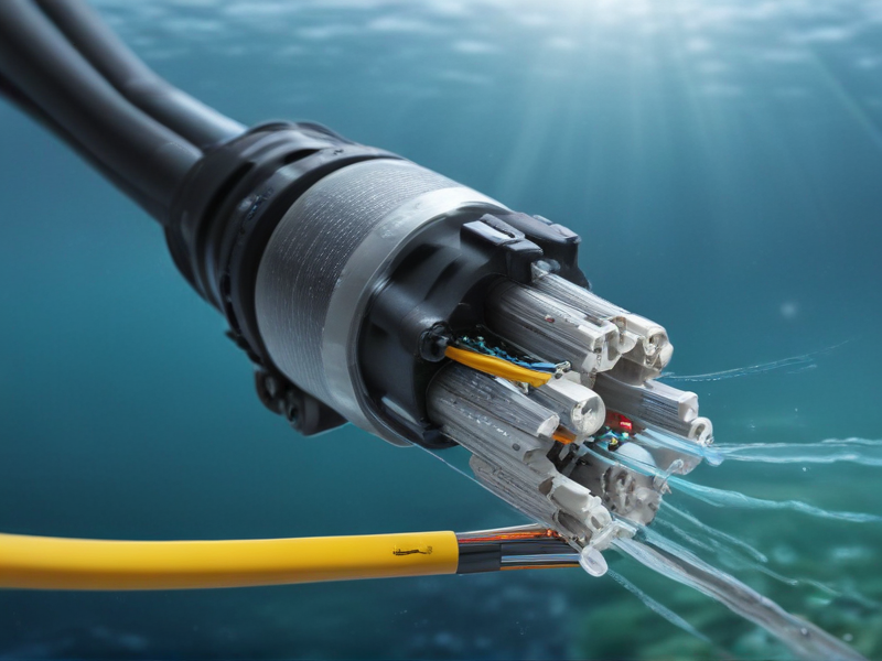 fiber optic cable under ocean