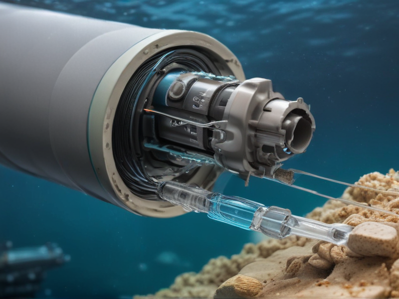 fiber optic cable under the ocean