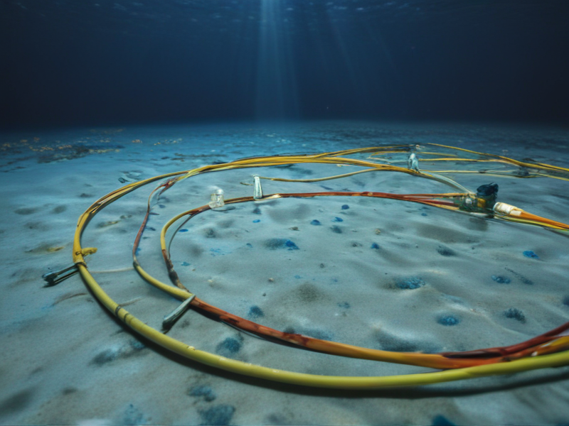 fiber optic cable under the ocean